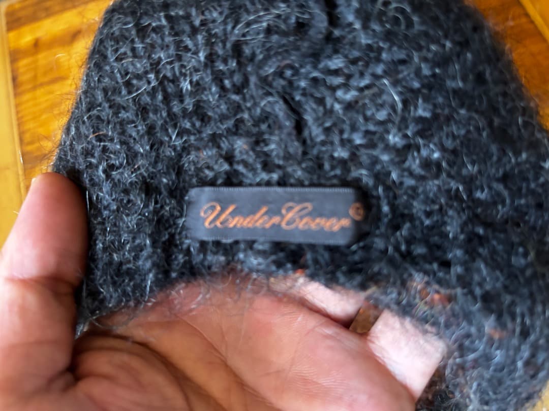 希少UNDERCOVER チェリー柄 モヘア ニット帽 アンダーカバーアーカイブ