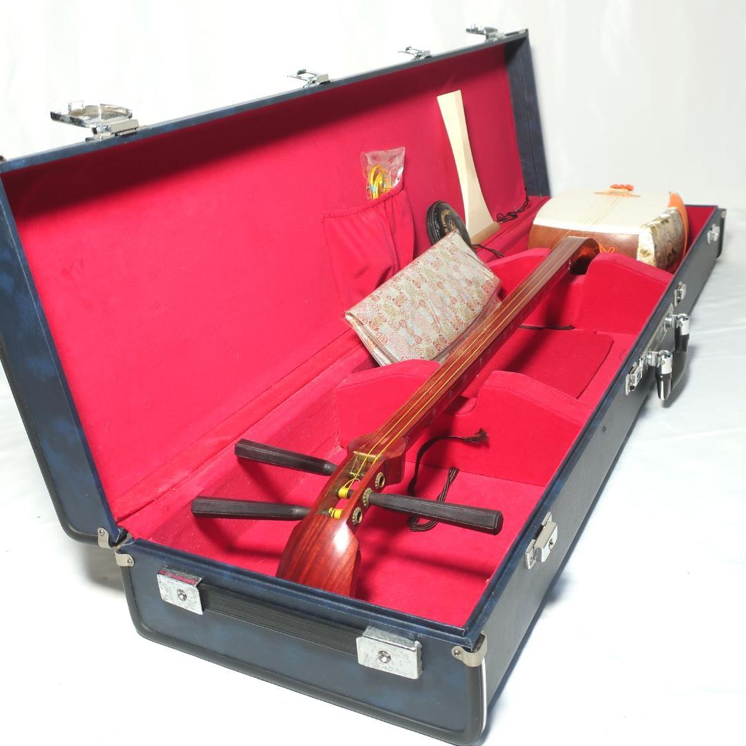 三味線 細棹 撥 予備弦 ハードケース 付属 初心者セット