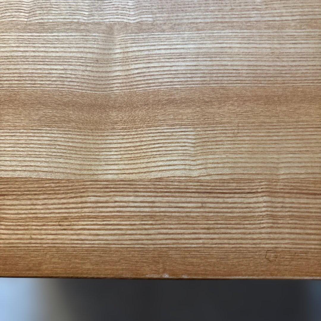 無印良品 キャビネット ガラス扉　観音開き　天然木　タモ材　脚付き　食器棚