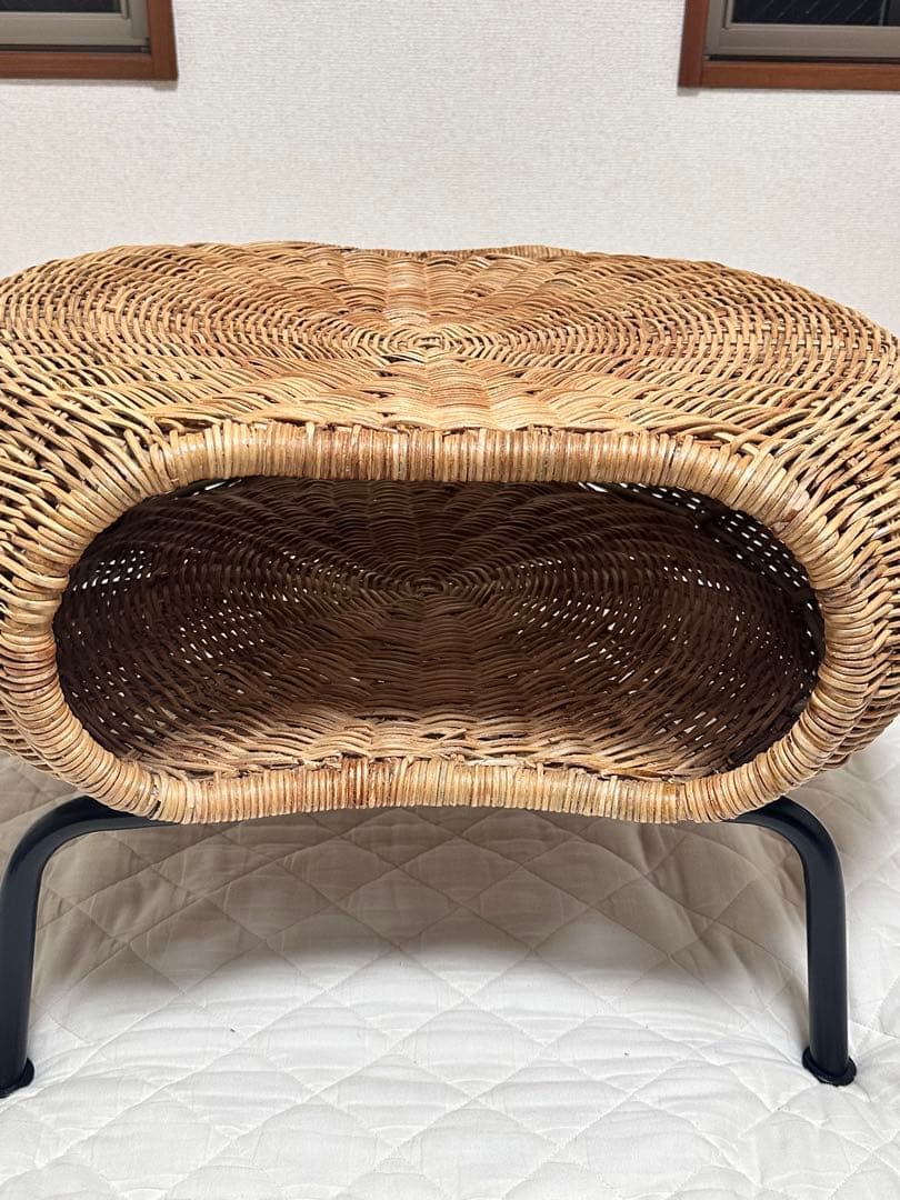 IKEA ガムレフルト ラタン製収納付きスツール