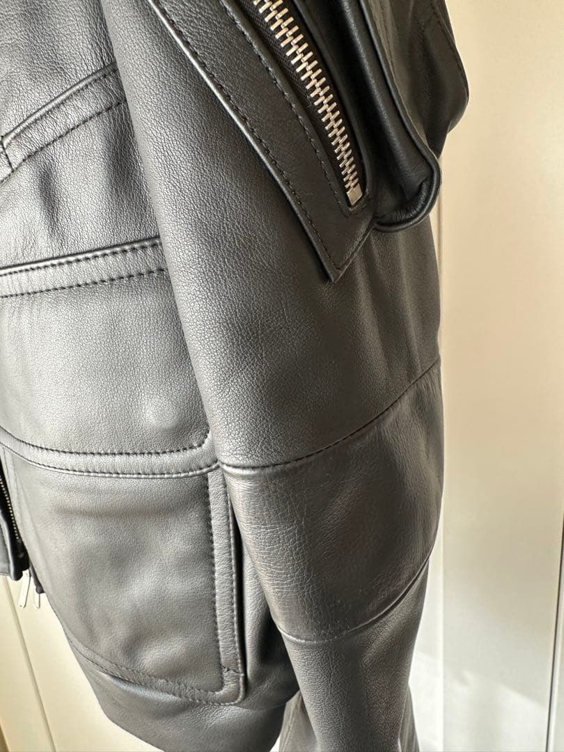 吉*郎様 ★実物★デッドストック★ドイツ連邦州警察★ライダース・レザージャケット