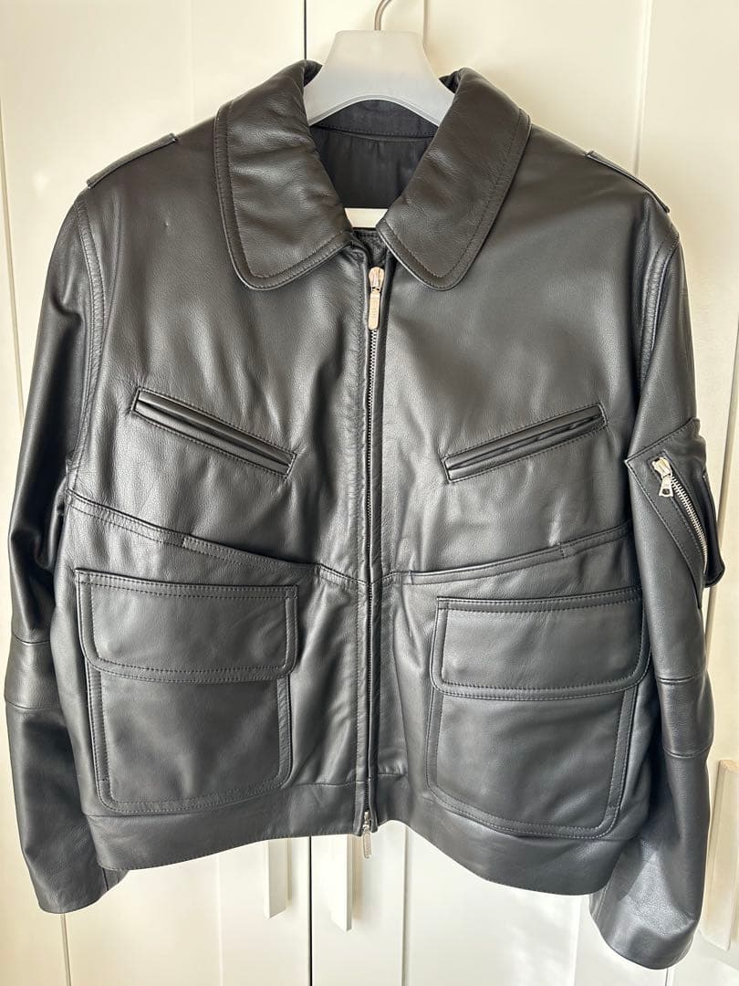 吉*郎様 ★実物★デッドストック★ドイツ連邦州警察★ライダース・レザージャケット