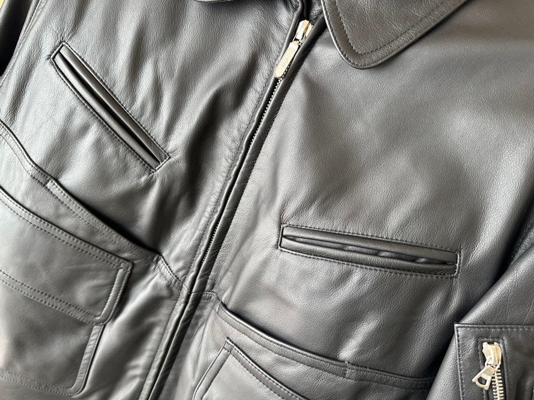 吉*郎様 ★実物★デッドストック★ドイツ連邦州警察★ライダース・レザージャケット