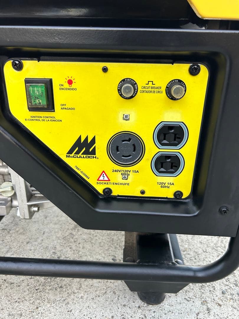 McCULLOCH ガソリン発電機 FGG350MK 3760W