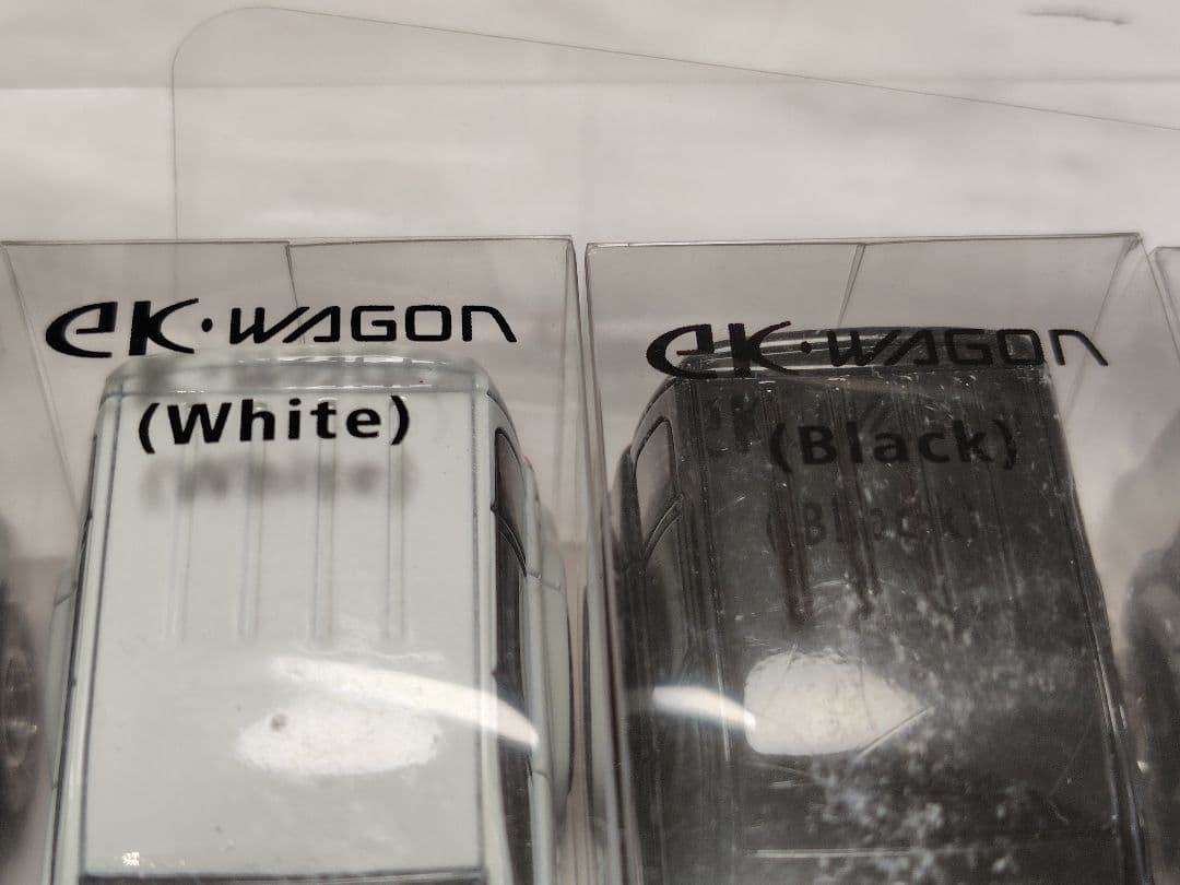 9台セット　ミニカー　三菱　ekワゴン　プルバック　カラーサンプルミニカー