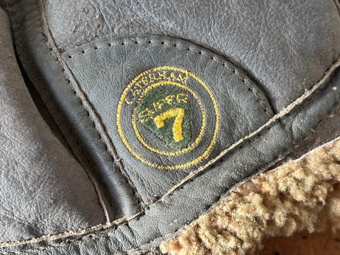 当時物 希少 ケータハム レザー フライトキャップ