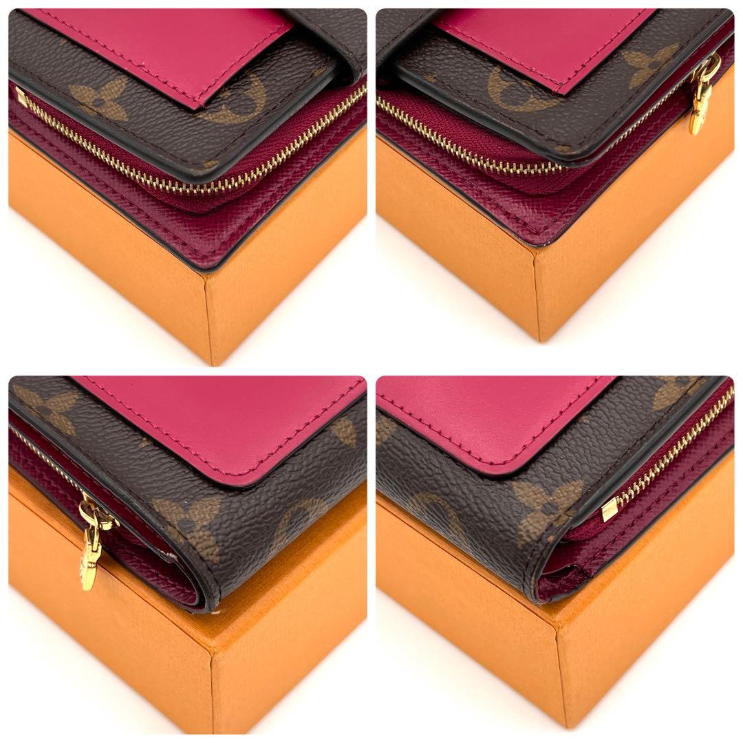 【美品】ルイヴィトン モノグラム ポルトフォイユ ジュリエット 二つ折り財布