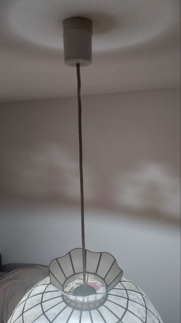 ペンダントライト 照明 昭和レトロ シェードライト シェルステンドグラス 貝殻