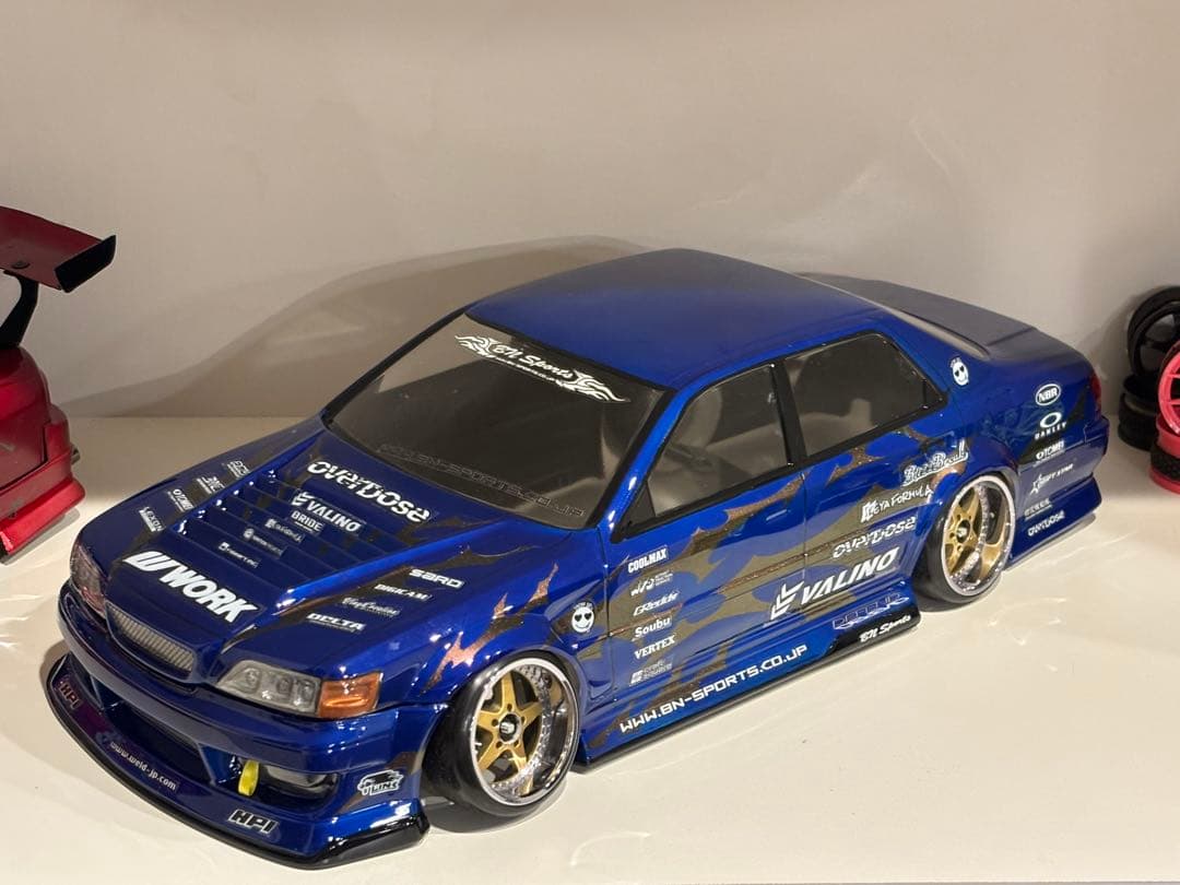 ラジコンボディ パンドラRC BNスポーツ トヨタ クレスタ 塗装済未走行