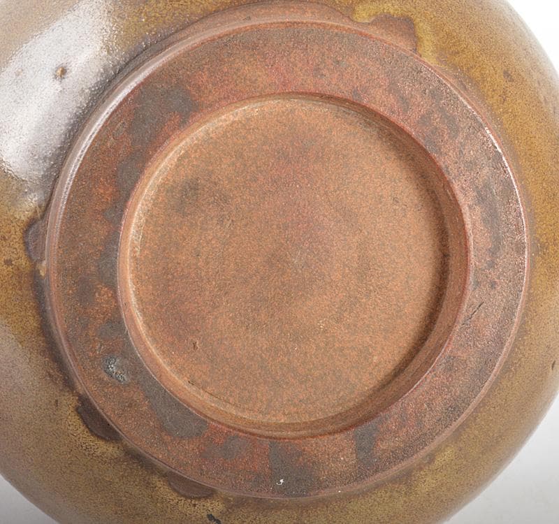 中国　 茶葉末釉　急須　茶壷　 金継ぎ直し　M　R4778