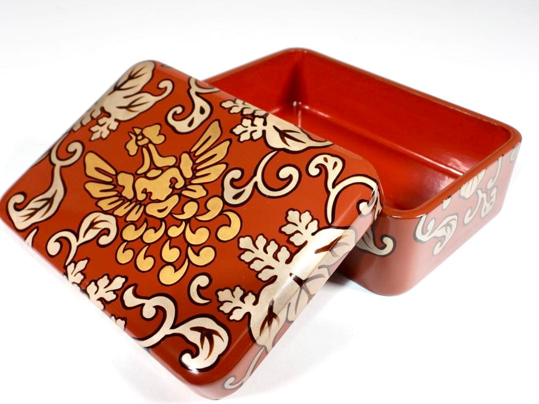 輪島塗 木製漆器 沈金 ちらし弁当、10客　高級美術