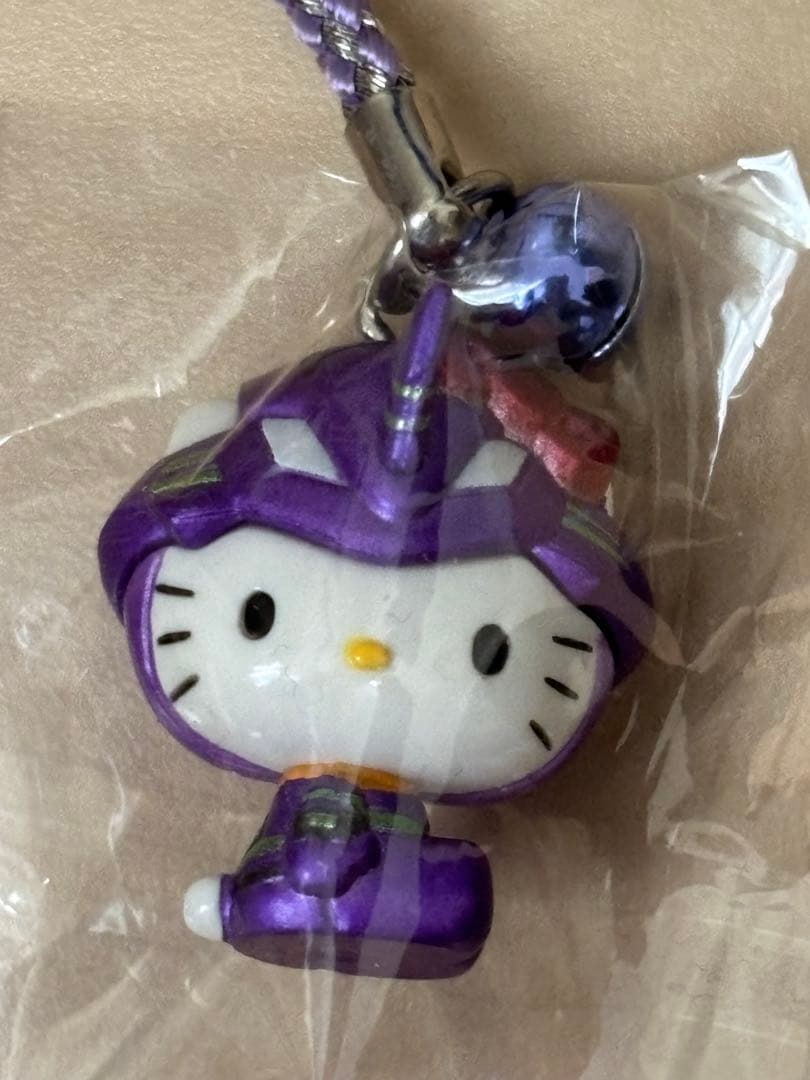 エヴァンゲリオン ハローキティ 初号機 根付け ストラップ 希少品