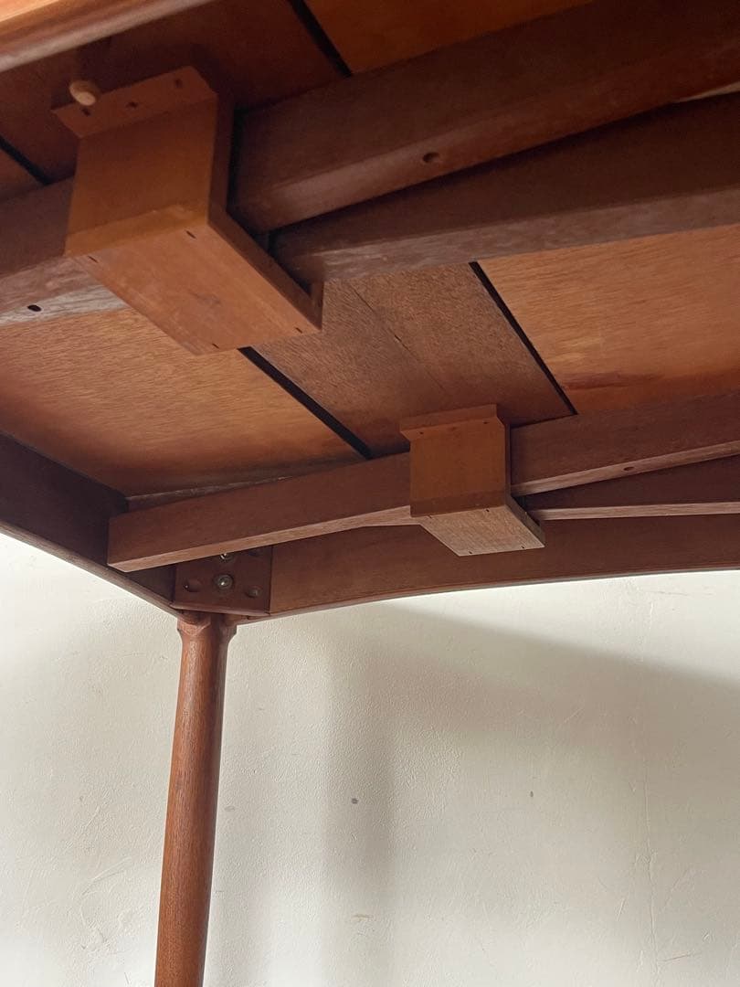 北欧 ヴィンテージ チーク エクステンション ダイニング テーブル