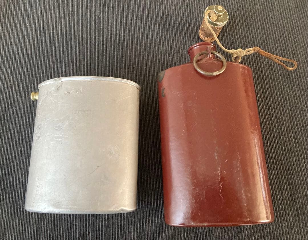 WW2 ドイツ軍 将校装備品 1941刻印　ホーロー型 水筒