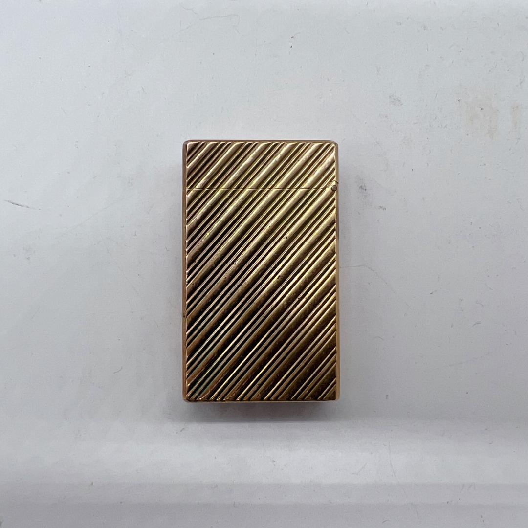 【DOPUNT】 デュポン　ギャツビー　ストライプ　ガスライター　開閉音有り