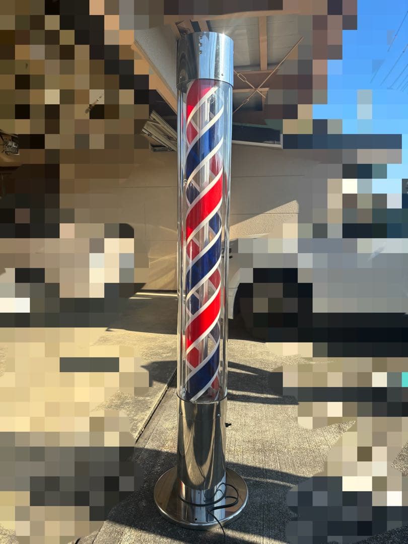 マネージャー 理容 LED搭載サインポール K-7881