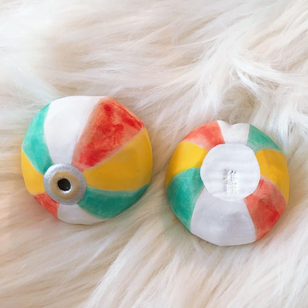 茶道具　香合 紙風船　北村雅耕造