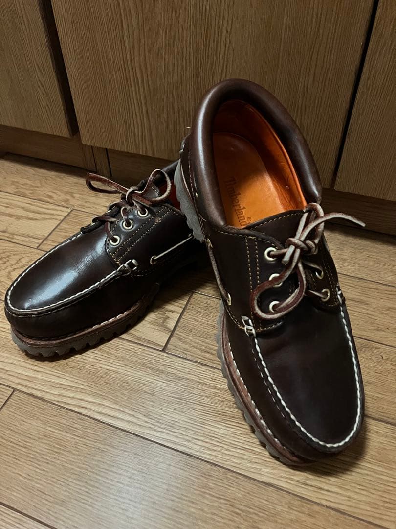 Timberland 3eye モカシン　ブラウン 25cm UK7.5