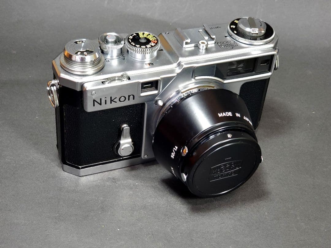 ニコンSP白ボディー50mm1.4　レンズフィルター/新品フード付