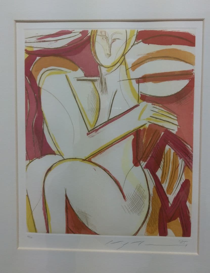 池田満寿夫　真作　「祭のビーナス」リトグラフ作品