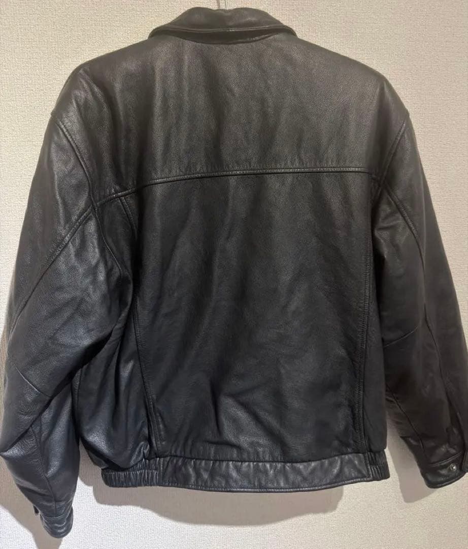 croft & barrow ブラックレザー ジャケット M