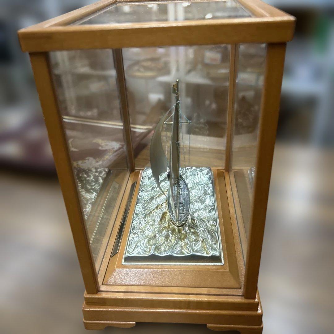 ヨット 置物 刻印 銀製 シルバー モンティホールカップ ヨット模型