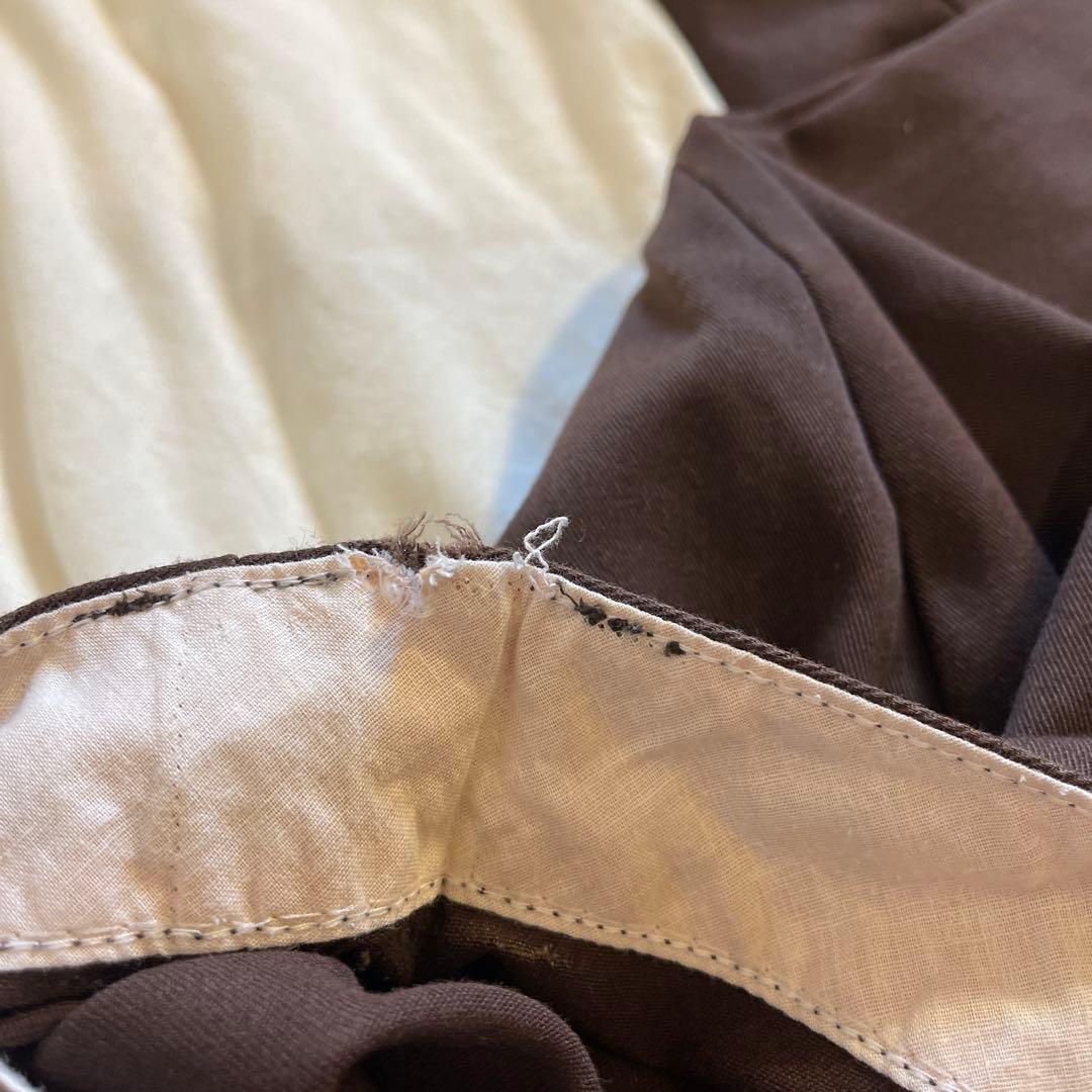 80s90sDickies USA 製ブラウン チビタグ 874 w42 l30