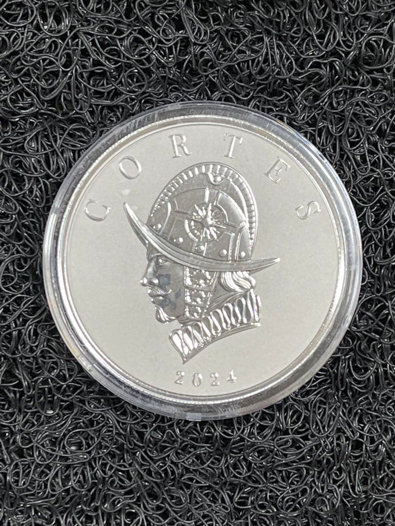 2024年 リベリア「指揮官シリーズ・エルナン コルテス」純銀 5オンス 銀貨