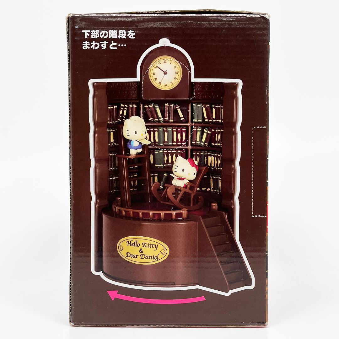 希少 ハローキティ アクションレトロラブ本棚古時計