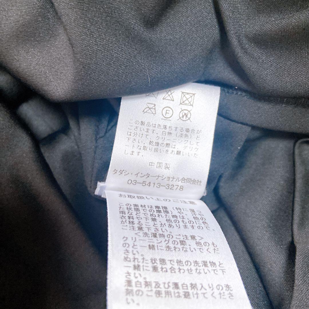 美品　タダシショージ　レース切替Ｖネック　キャップスリーブドレス　近年モデル　S