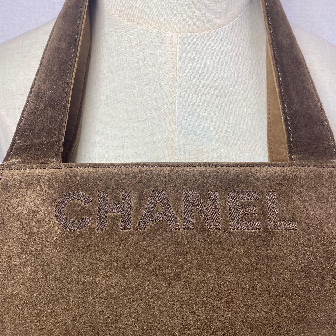 【ヴィンテージ】 CHANEL シャネル　ショルダーバック バックスキン 茶