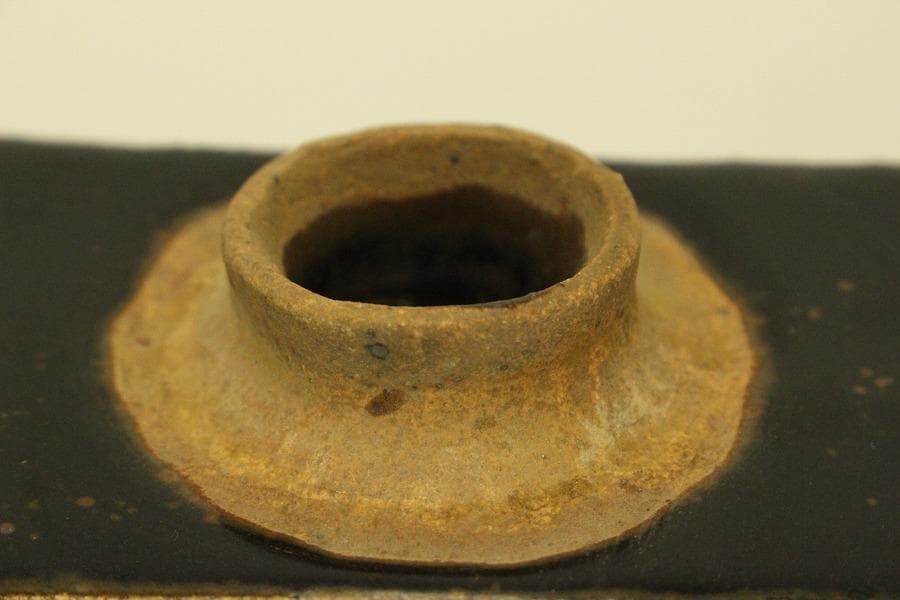 中国美術 鉄釉 四方 茶壷 煎茶(LC978)