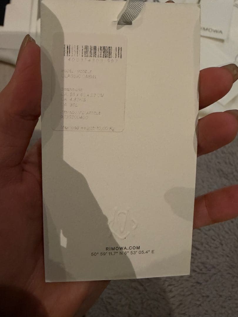 rimowa スーツケース　機内持ち込み可能