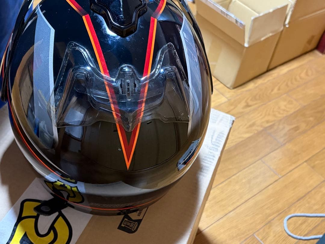 SHOEI ヘルメット HORNET DS オフロード 黒/赤