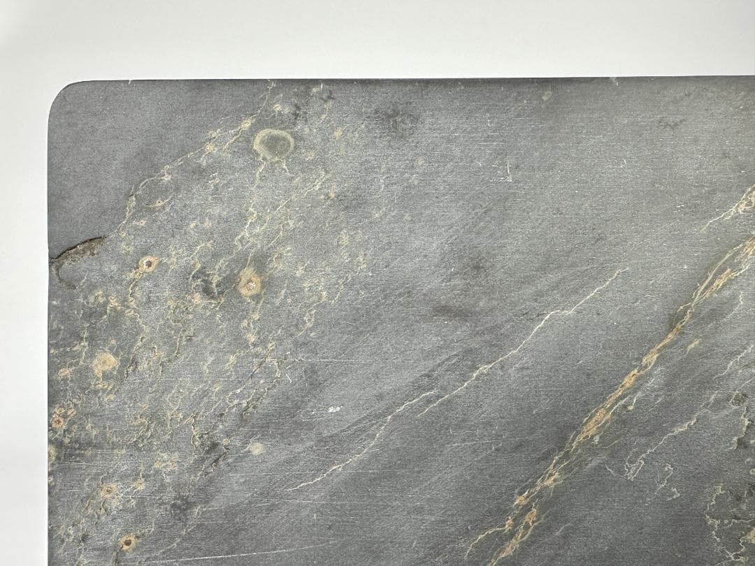 中国美術　書道具　文房具　古硯　歙州硯　金星　板硯　共箱　時代物　書道先生旧蔵