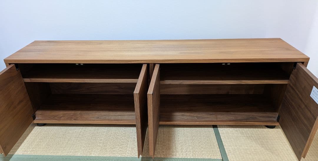 無印良品　木目調 シンプル テレビ台 収納付き