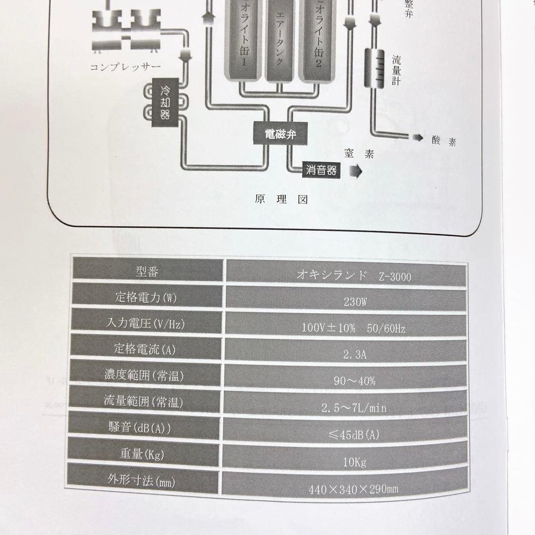 5ADM47 オキシランド Z-3000 UNICOM 酸素濃縮器