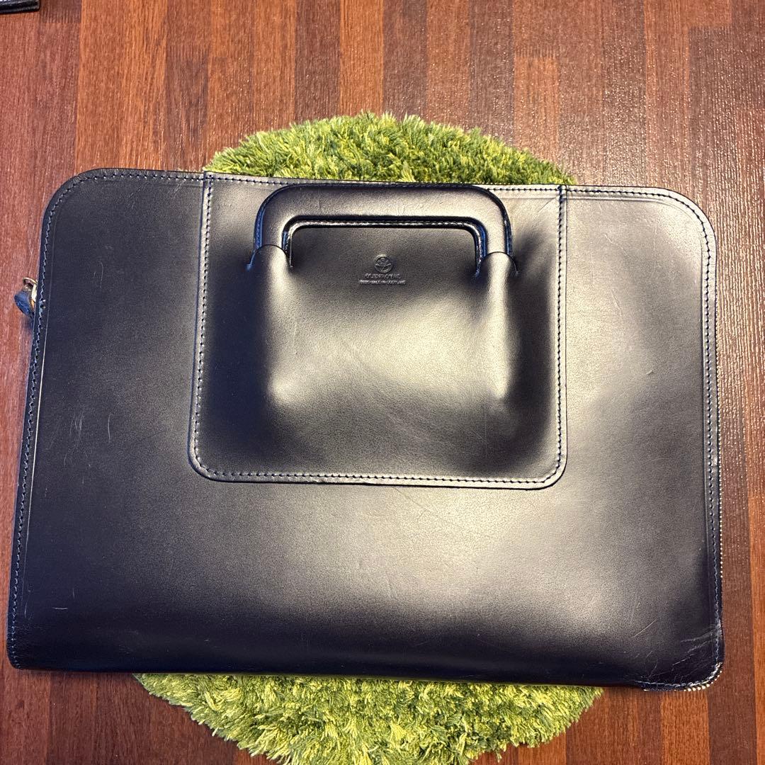 G*H様 グレンロイヤル　ブリーフケース　濃紺　パスケース付き
