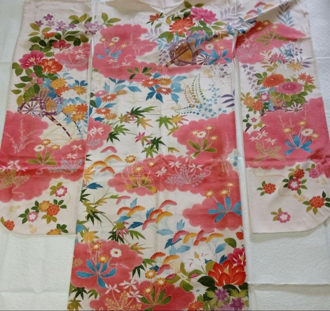 一級技能士手縫いの加賀友禅の振袖