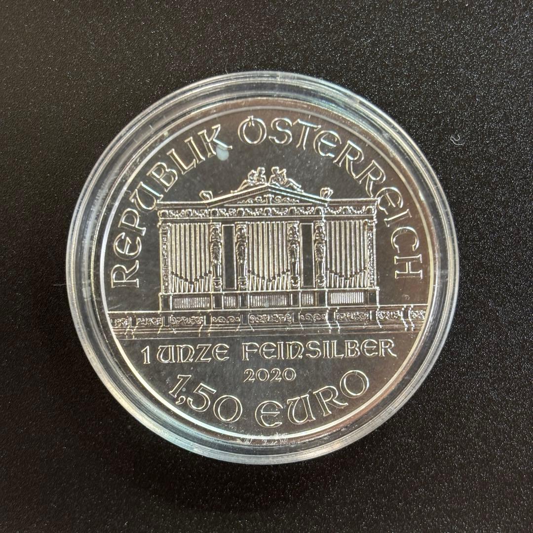 2020年　1オンス　銀貨　オーストリア　フィルハーモニー　ケース付き