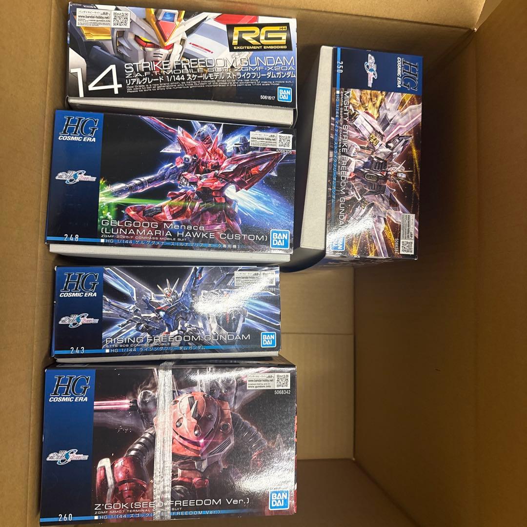 hg seed系　セット品　ストライクフリーダム　ズゴック　ゲルググメナース