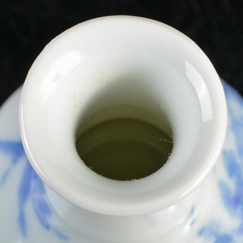 茶道具　三浦篤造　青華　坂田習軒画　蟹文　箸瓶　共布共箱　V　R5568