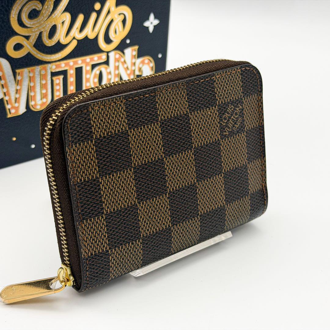 【未使用展示】ルイヴィトン ダミエ ジッピー パース 小銭入れ エベヌ