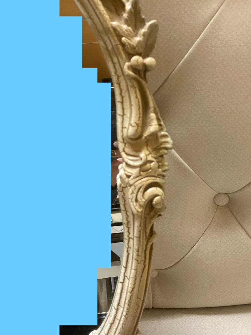 希少♦️ロココ フレンチ♦️高級 アンティーク 彫刻 ミラー♦️シャビー♦️送料込