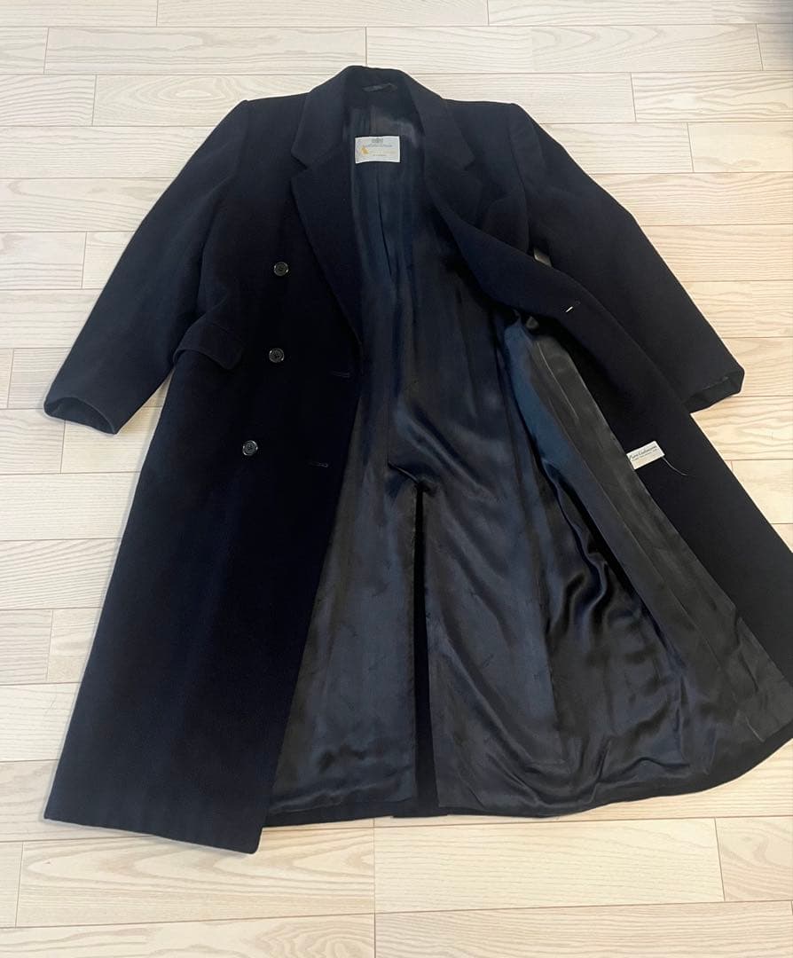 Aquascutum ダブルブレストチェスターコート　カシミヤ