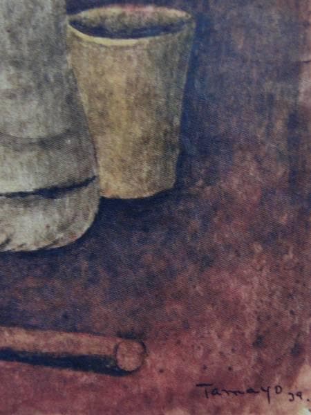 ルフィーノ・タマヨ、二人座像、希少画集画、新品高級額装付