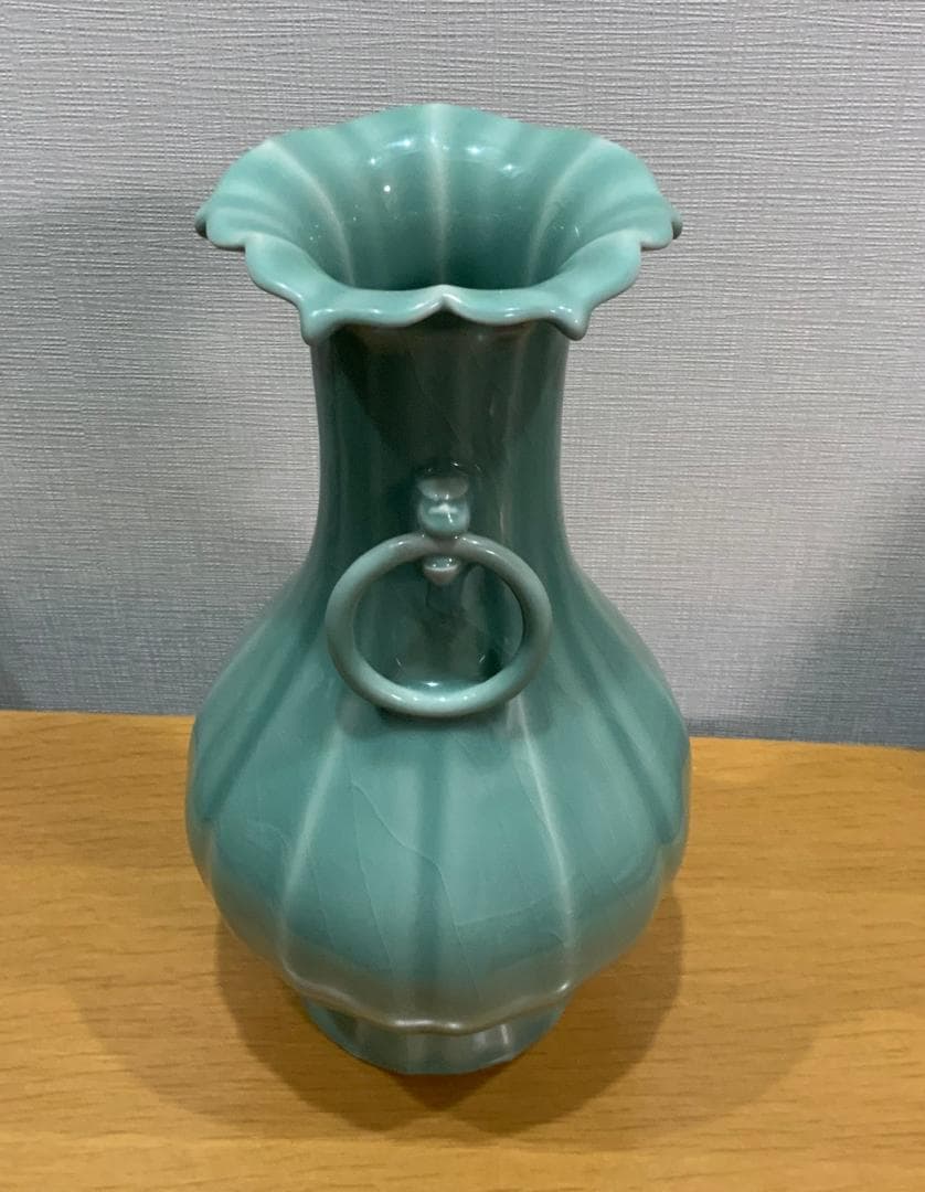 清風与平 二環龍耳 秘色窯花瓶