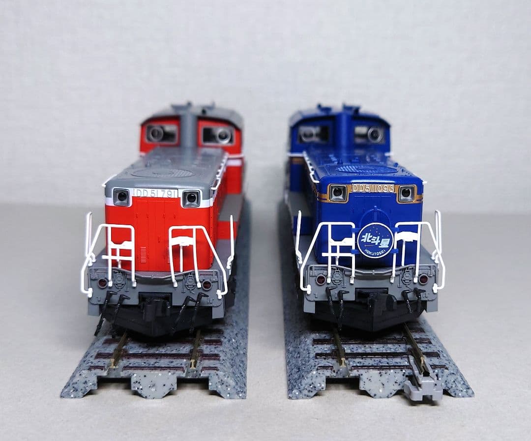 KATO　HOゲージ　DD51北斗星色＆一般色　2両セット　加工有りジャンク品
