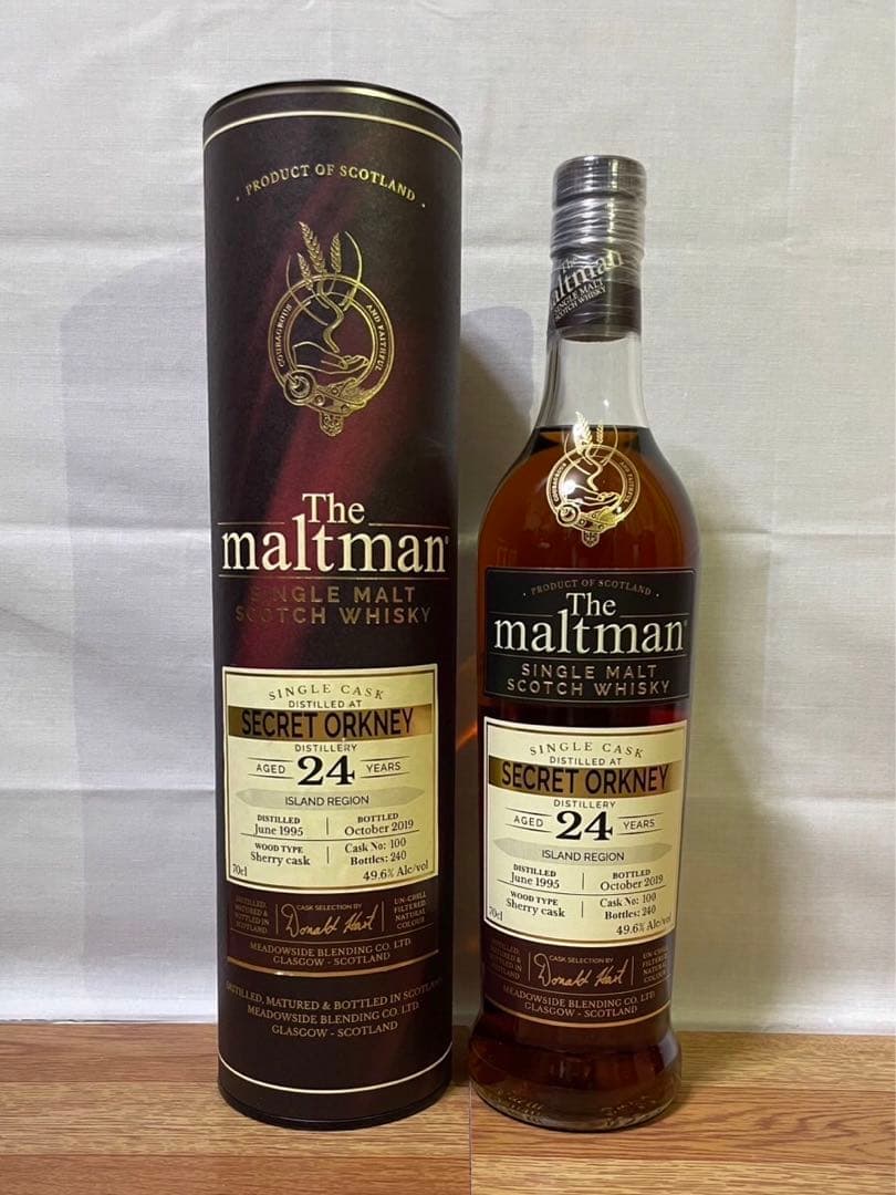 モルトマン シークレットオークニー24年 シェリーカスク ハイランドパーク