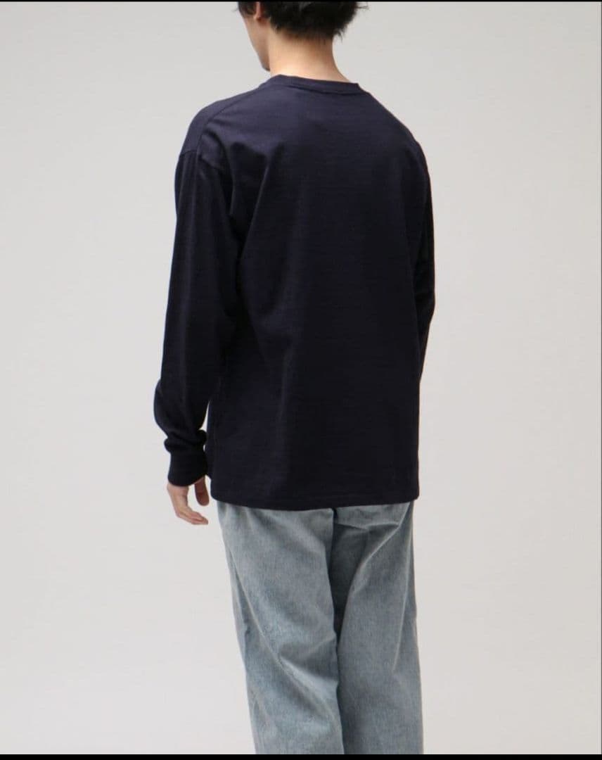 23SS COMOLI 空紡天竺長袖クルー コットンジャージ